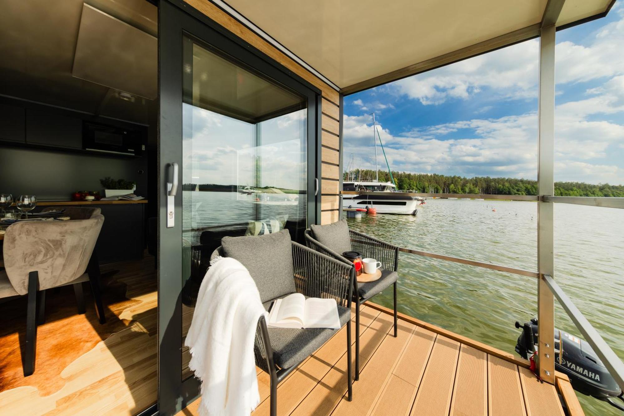 Domek Na Wodzie - Houseboat -Sauna, Taras Na Dachu, Dwie Sypialnie Mikołajki Exterior foto