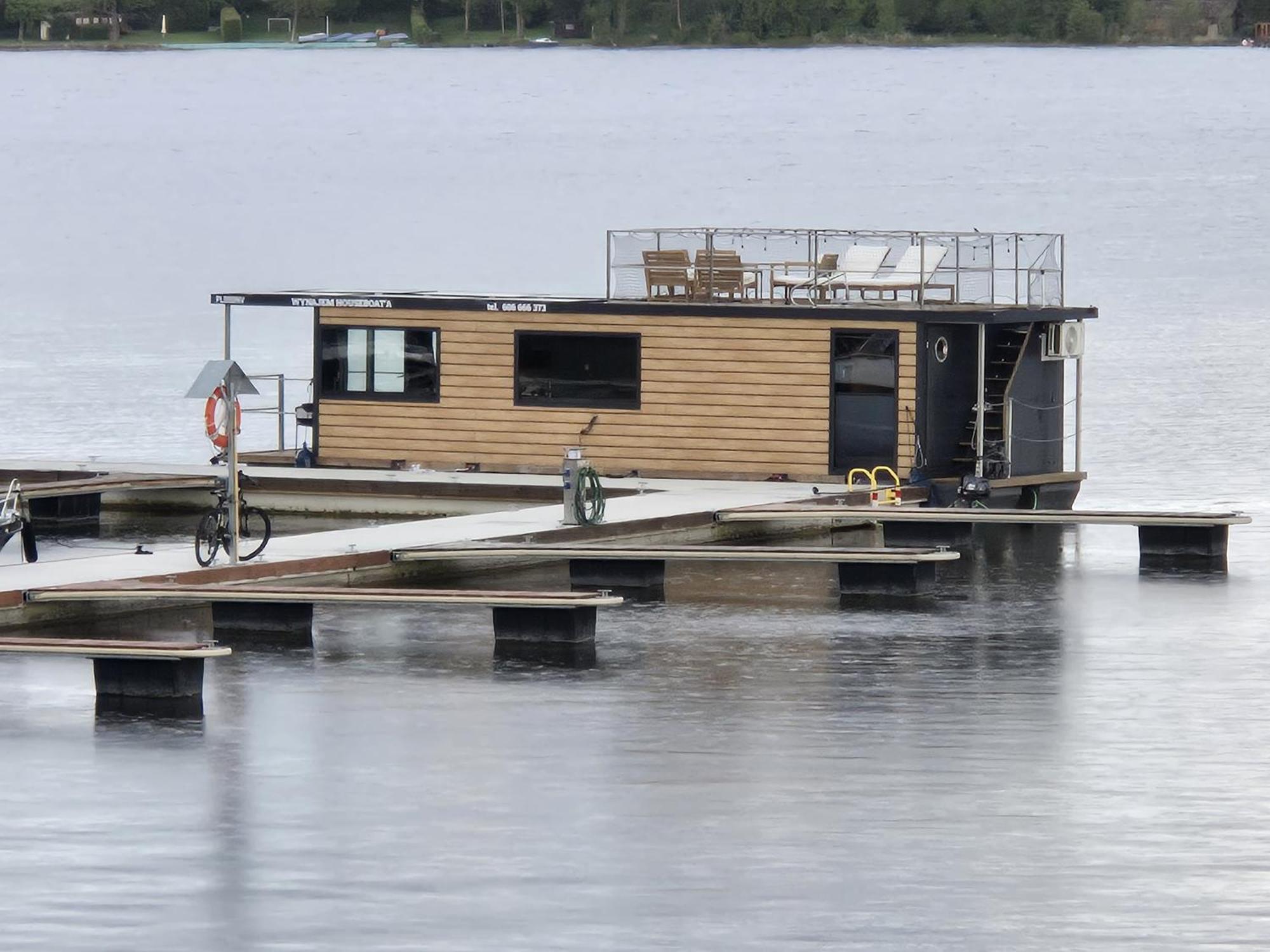 Domek Na Wodzie - Houseboat -Sauna, Taras Na Dachu, Dwie Sypialnie Mikołajki Exterior foto